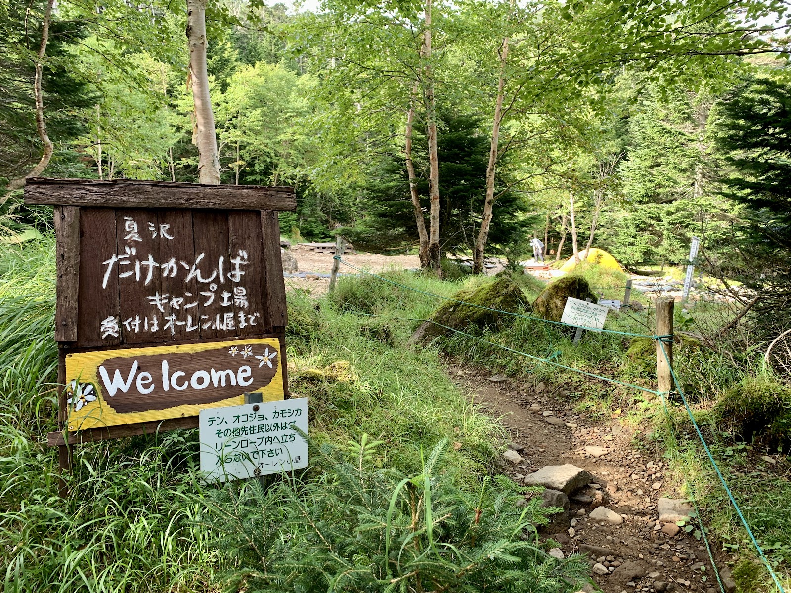 夏沢だけかんばキャンプ場(オーレン小屋テント場)