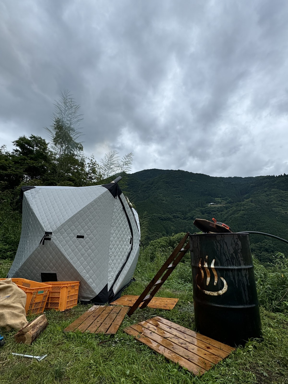 Oyama private campsite