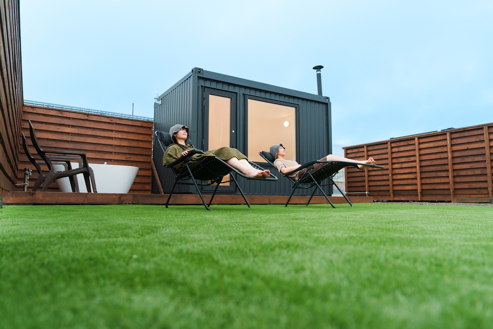 Công viên Kyanpingurainzu Phòng xông hơi Tsuki Khu vực EbetsuRV Nai Camping Lines Sauna Site