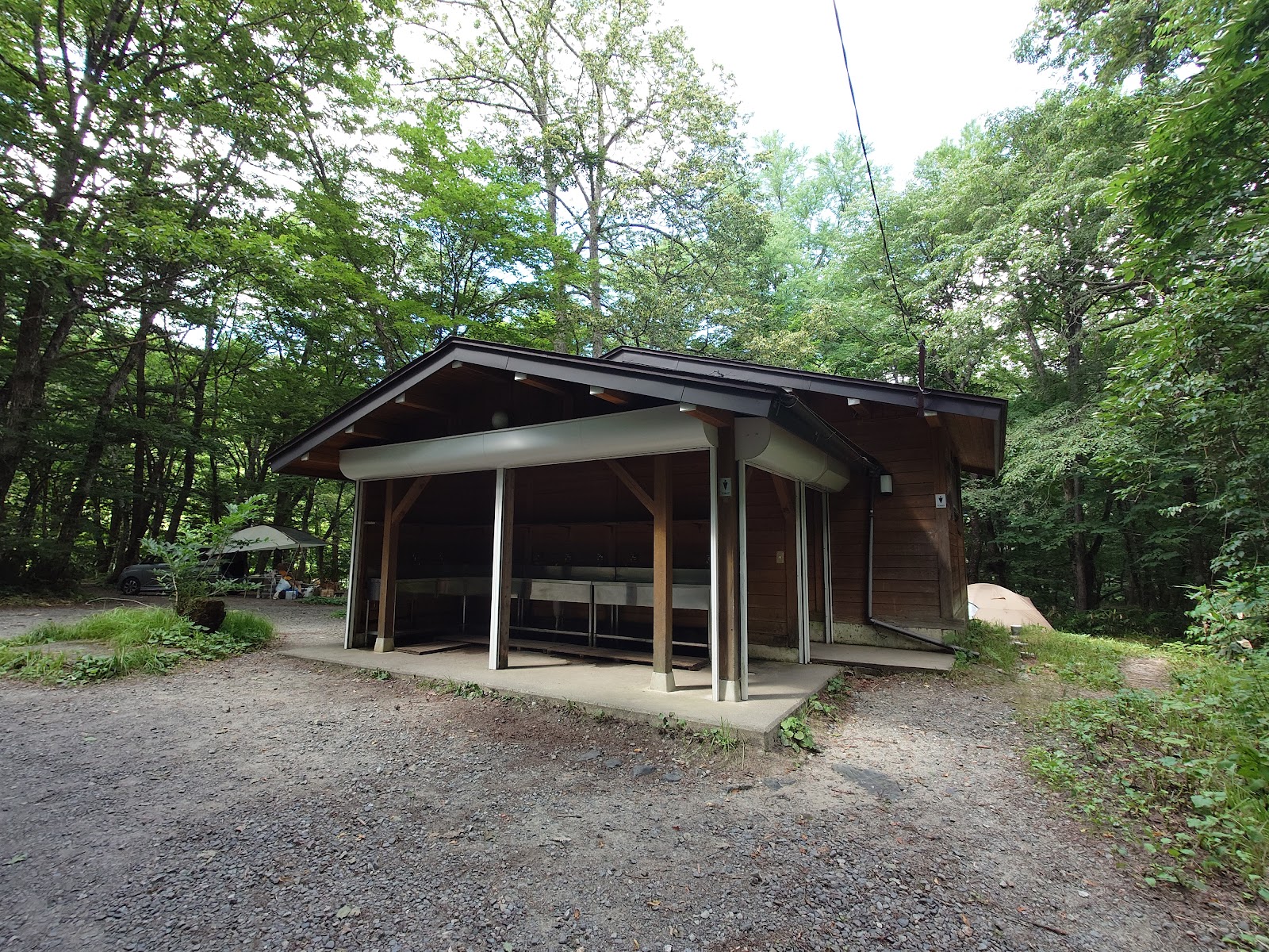 平湯キャンプ場サイト