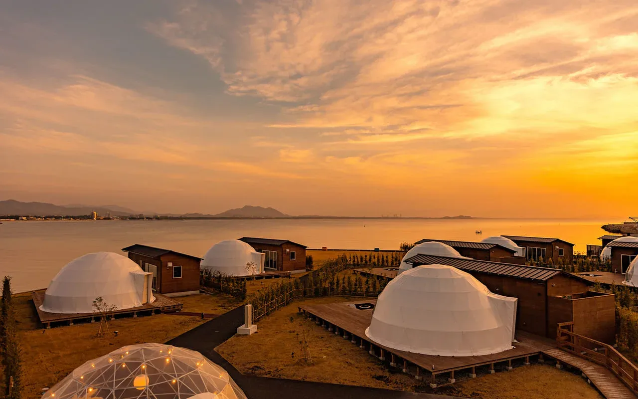 Kyushu Shiisaido Glamping Guran Dome Fukuoka Fukutsu
