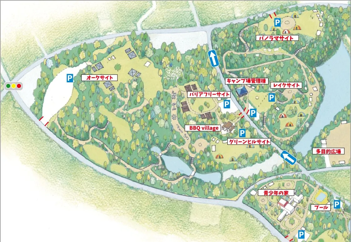 Osaka Shiritsu Shida Yamano Soto Katsudou Center Campground Lake Site